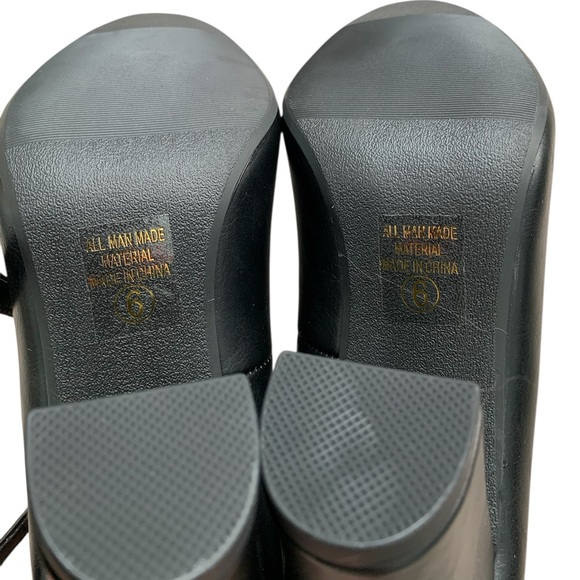 CITYCLASSIFIED Black Mary Jane Style Pumps With Ankle Strap size 6 - Picture 5 of 8